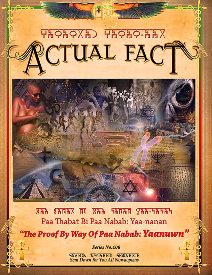 The Proof By Way Of Paa Nabab: Yaanuwn - Series No. 108